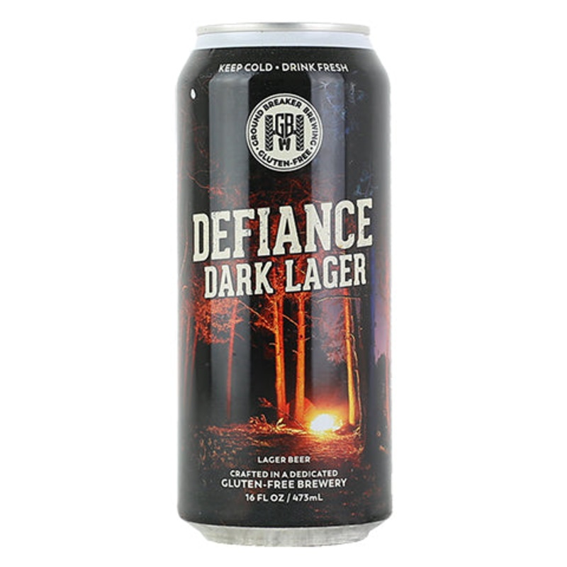 Ground Breaker Defiance Dark Lager 16OZ SINGLE CAN