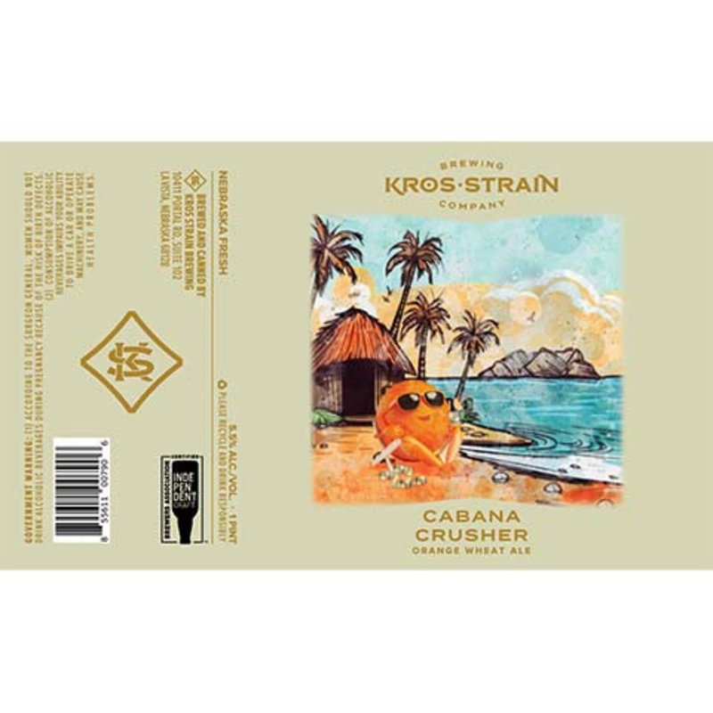 Kros Strain Cabana Crusher - Orange Wheat 16OZ SINGLE CAN