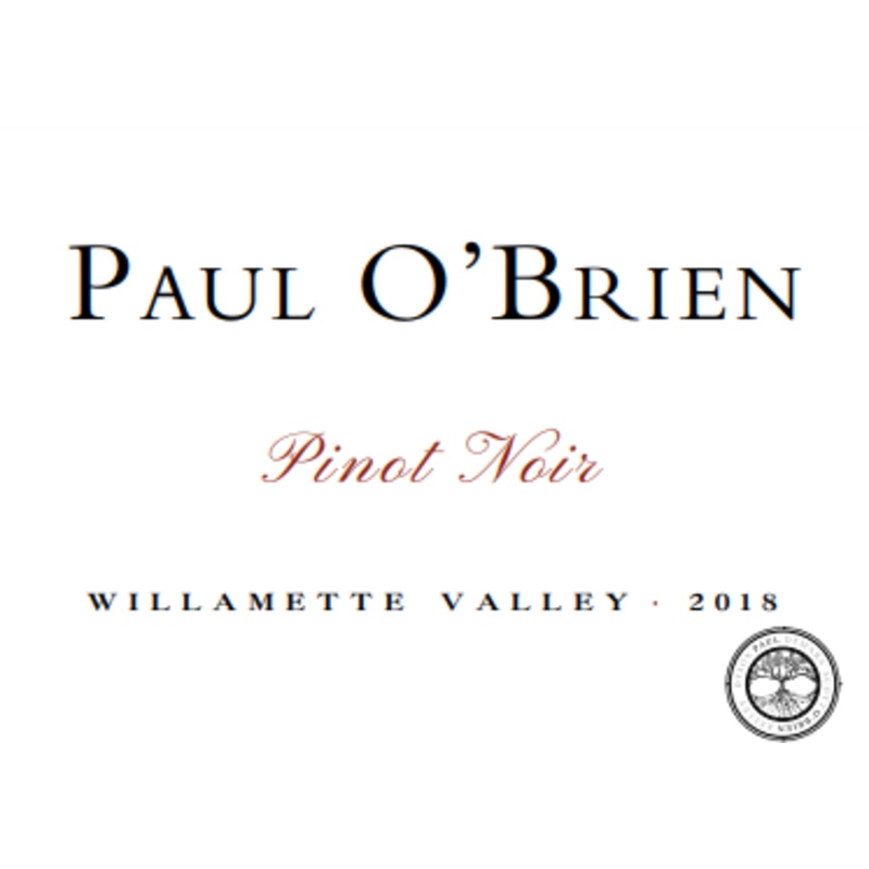 PAUL O'BRIEN PINOT NOIR WILLAMETTE VALLEY 2021 750 mL