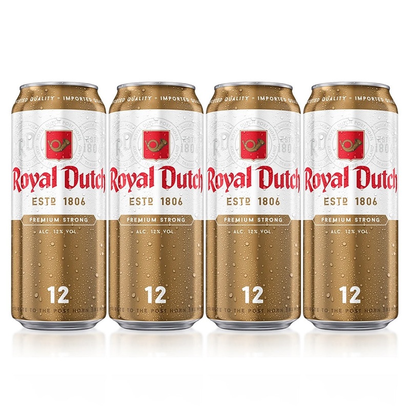 Royal Dutch Super Strong 12% Beer 500ml Can (4-Pack Promo)