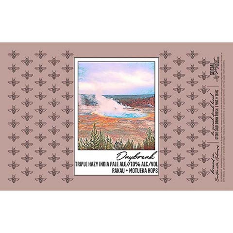 Social Project Daybreak Triple Hazy IPA 16OZ SINGLE CAN