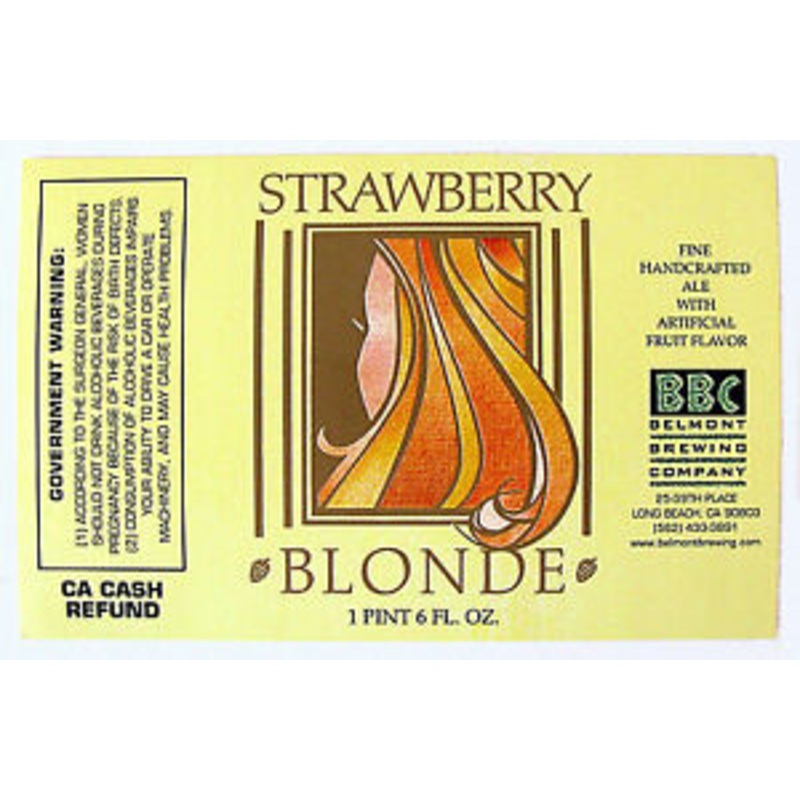 BELMONT BREWING STRAWBERRY GOLDEN 6/4PK CANS 16 oz (24)