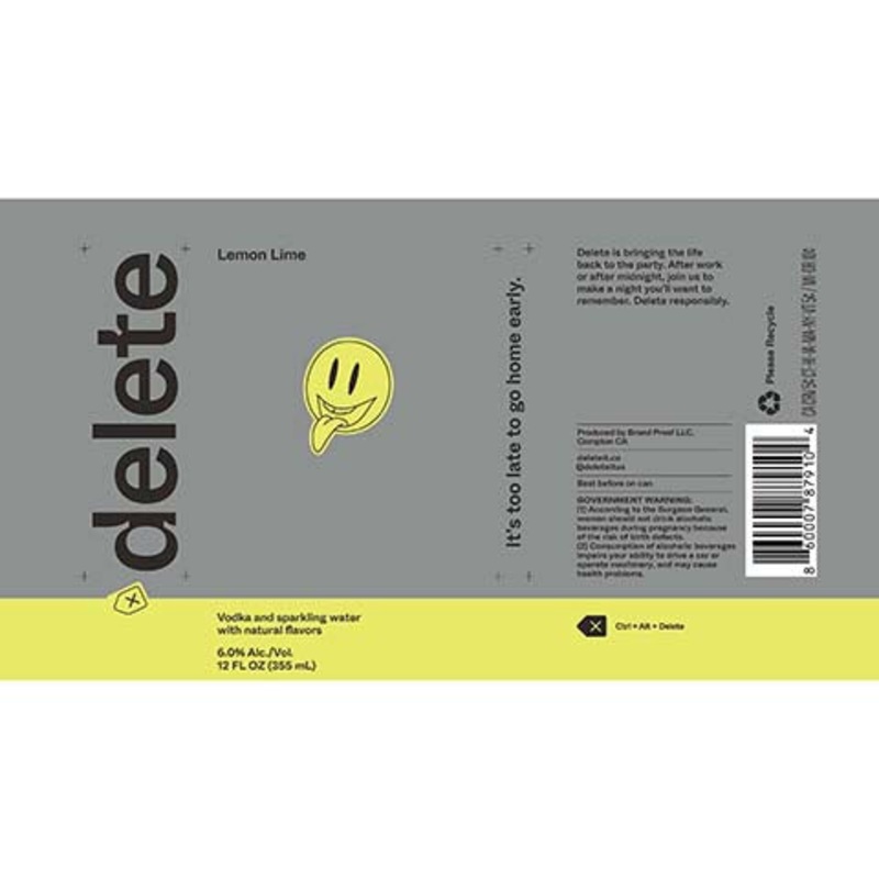 delete (Lemon Lime) 12OZ SINGLE CAN