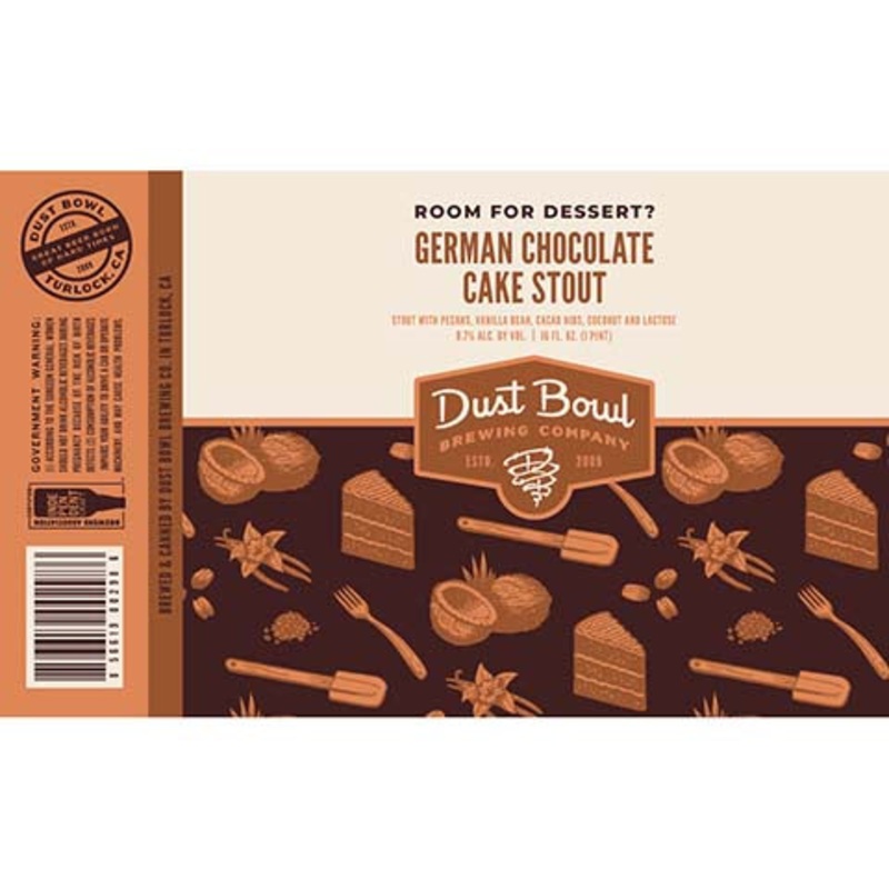 Dust Bowl Room for Dessert? German Chocolate Cake Stout 16OZ SINGLE CAN