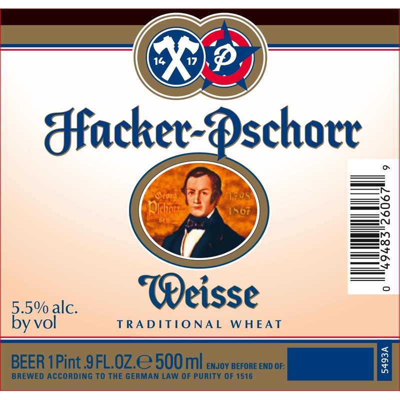 HACKER-PSCHORR WEISSE 6/4PK CANS 16.9 oz (24)