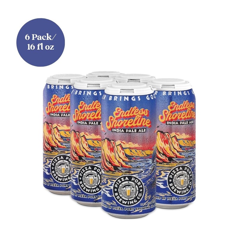 Pizza Port Brewing Endless Shoreline IPA Beer 6pk 16 fl oz Cans