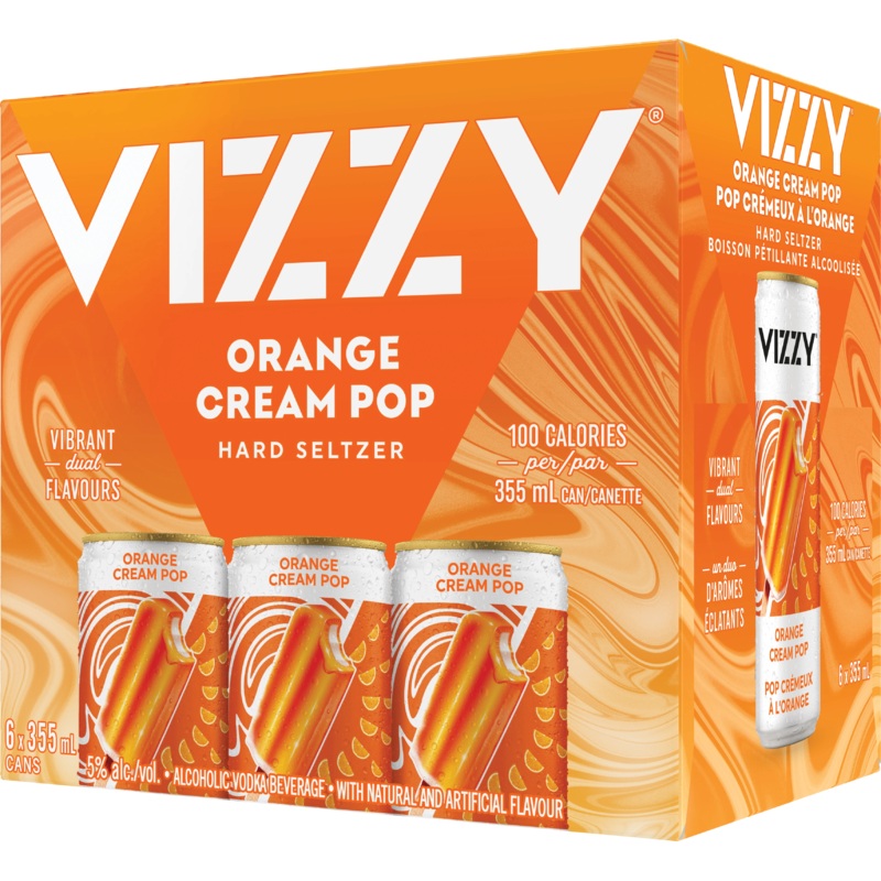 VIZZY HARD SELTZER ORANGE CREAM POP 355ML 6PK CAN @ Township [1056057] 2130 ml