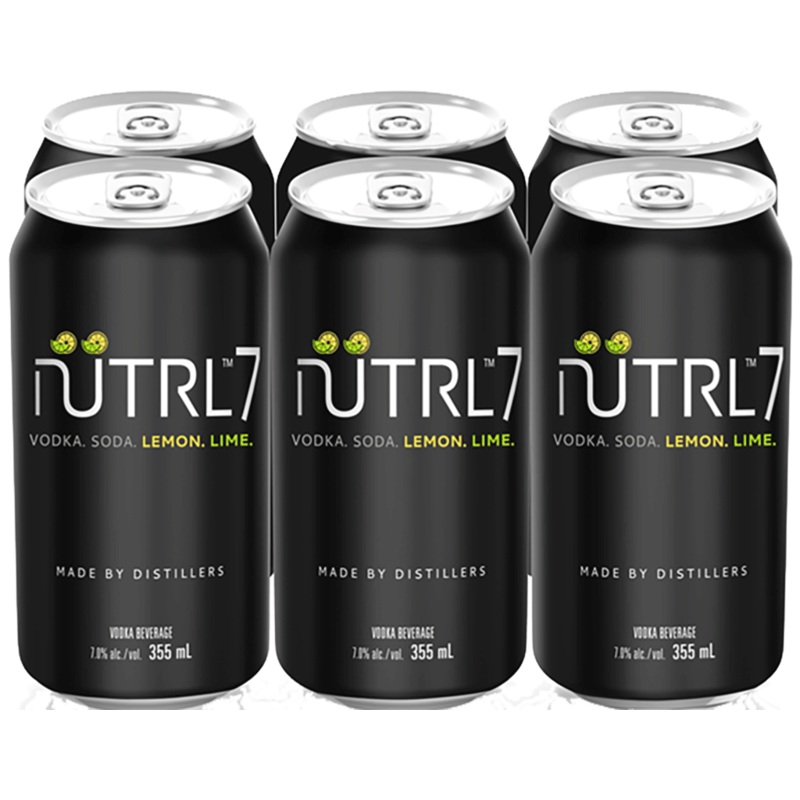 NUTRL 7% LEMON LIME 6 CAN