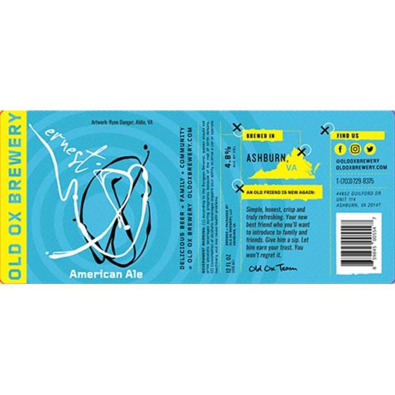 Old Ox Ernest American Ale 16OZ SINGLE CAN