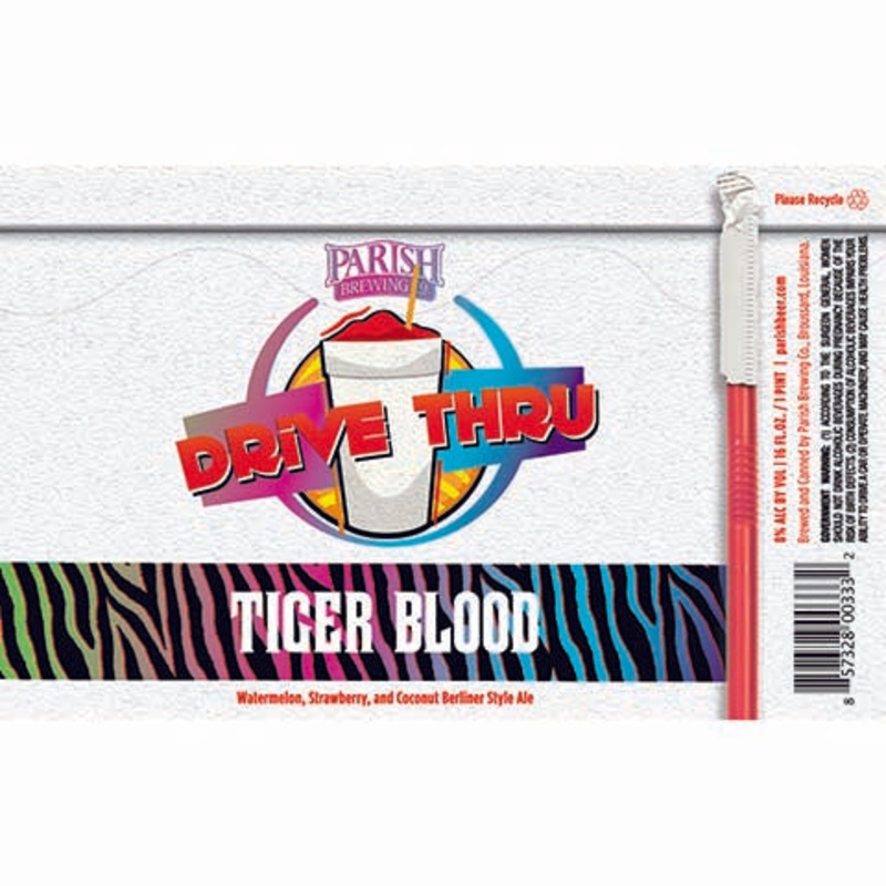Parish Drive Thru Tiger Blood Berliner Style Ale 16OZ SINGLE CAN