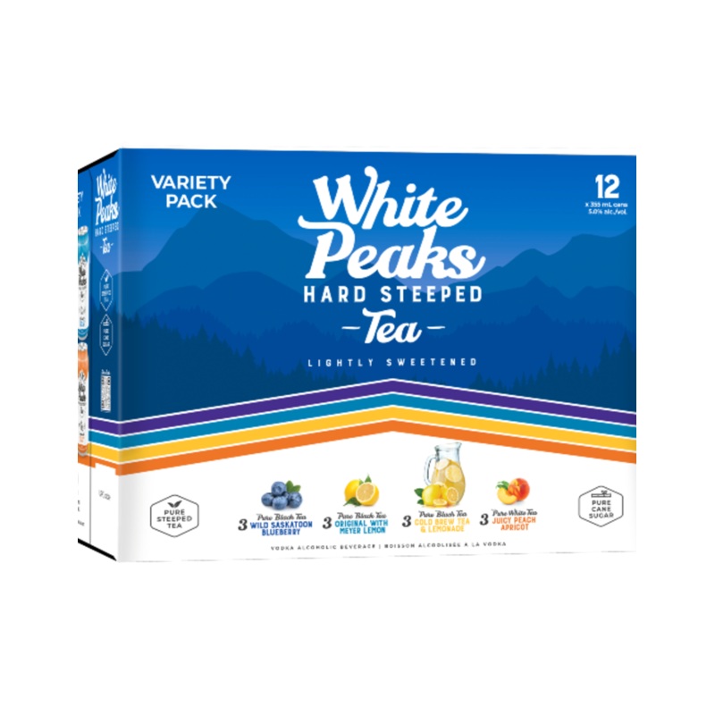 WHITE PEAKS RTD TEA VARIETY 12 CAN