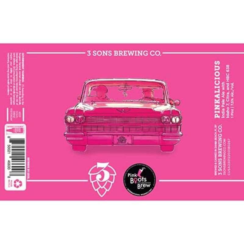 3 Sons Pinkalicious IPA 16OZ SINGLE CAN