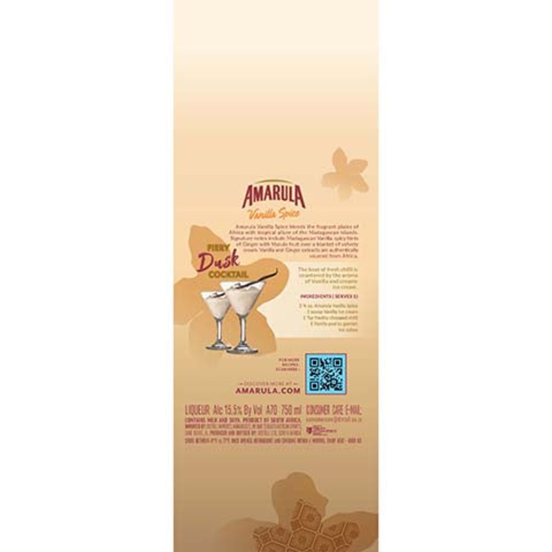 Amarula Vanilla Spice Liqueur 750ML BTL