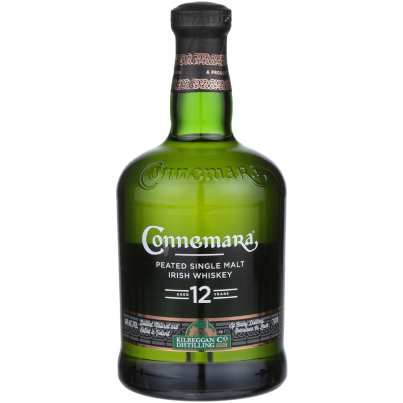 CONNEMARA SINGLE MALT IRISH WHISKEY PEATED 12 YR 80 750ML 750ML
