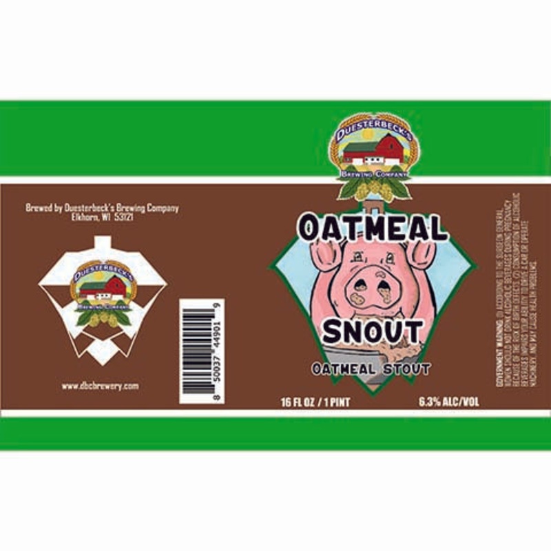Duesterbeck's Oatmeal Snout Oatmeal Stout 16OZ SINGLE CAN