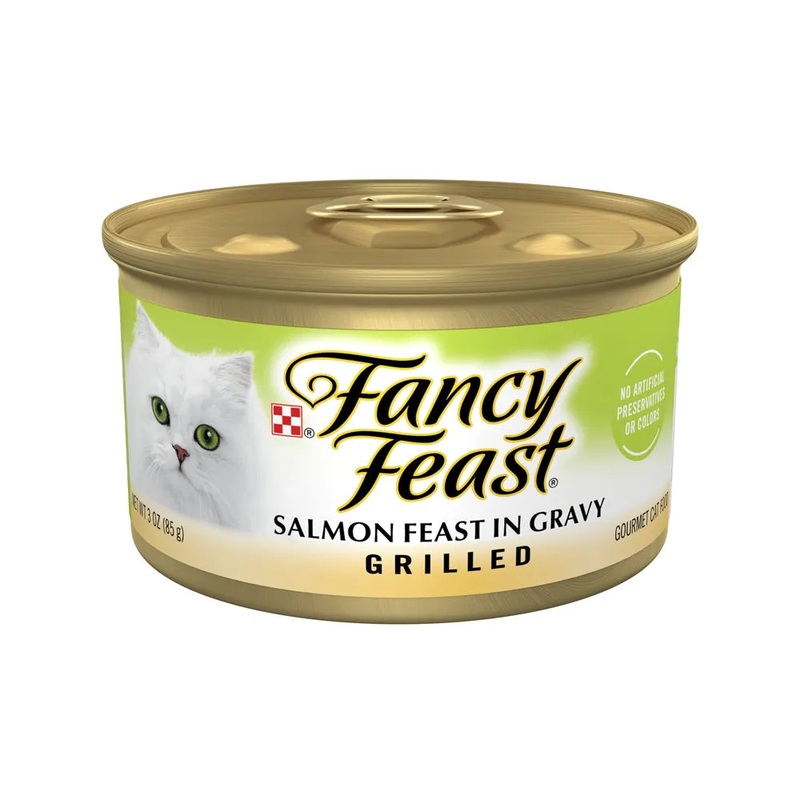 Fancy Feast Grilled Salmon w/Gravy (Gourmet Cat Food)