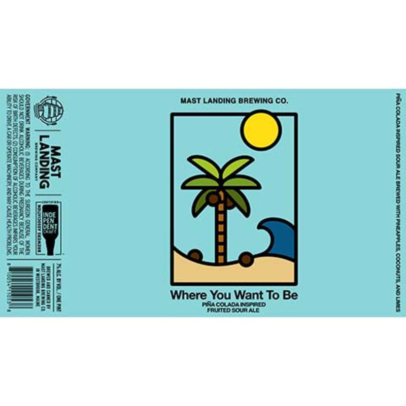 Mast Landing Where You Want To Be Sour Ale 16OZ SINGLE CAN