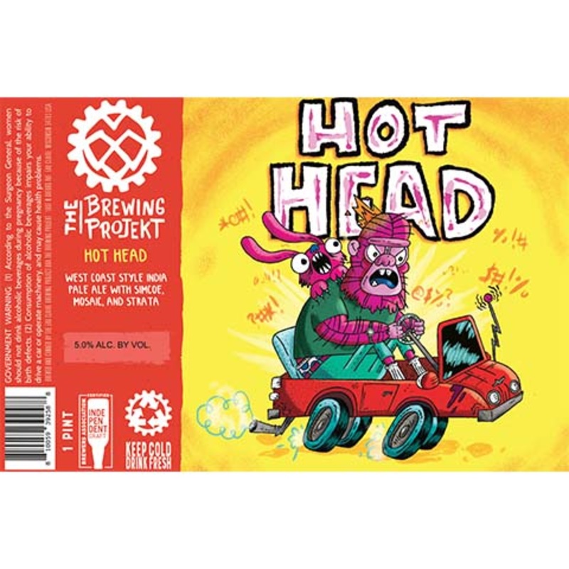 The Brewing Projekt Hot Head IPA 16OZ SINGLE CAN
