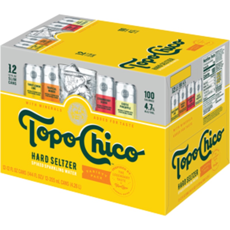 Topo Chico Hard Seltzer Variety Pack 24 - 12oz Cans, 12 Pack