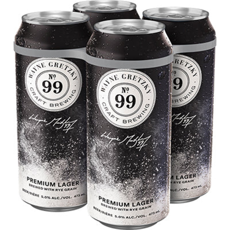 WAYNE GRETZKY PREMIUM LAGER 4 CANS