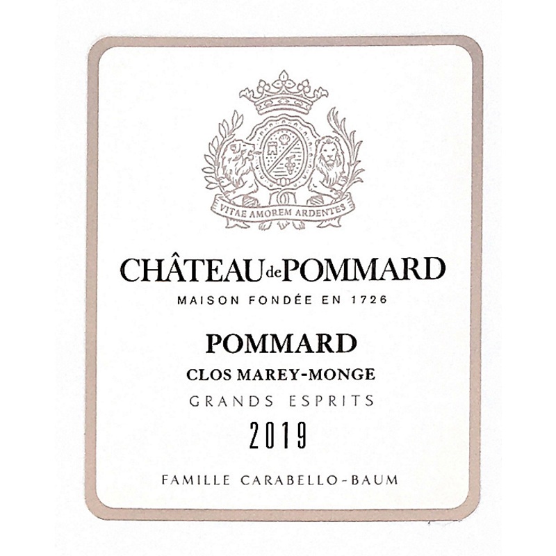 CHATEAU DE POMMARD GRANDS ESPRITS 2019 750ML 750ML
