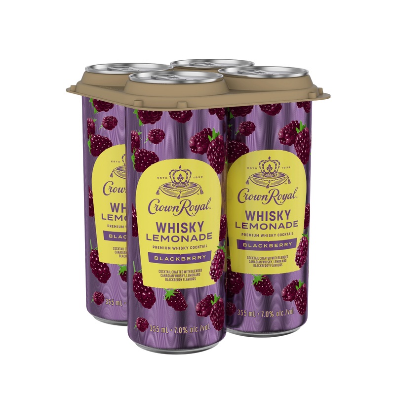 CROWN ROYAL BLACKBERRY WHISKY LEMONADE 355ML 4PK CAN @ Lethbridge [1055810] 1420 ml