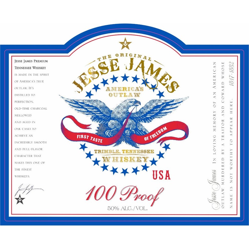 Jesse James 100 Proof Tennessee Whiskey