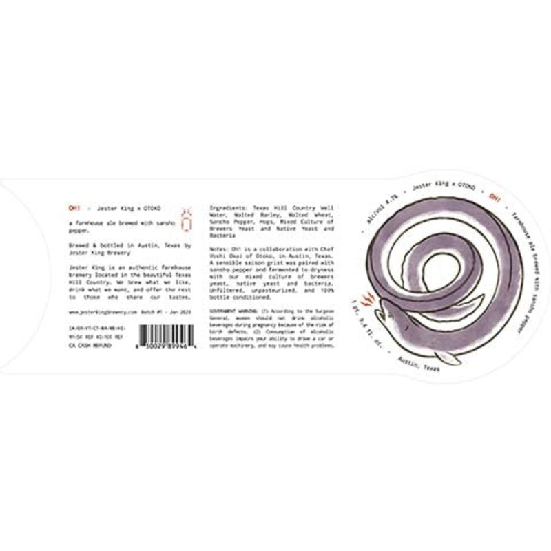 Jester King Oh! Sour 750ML BTL