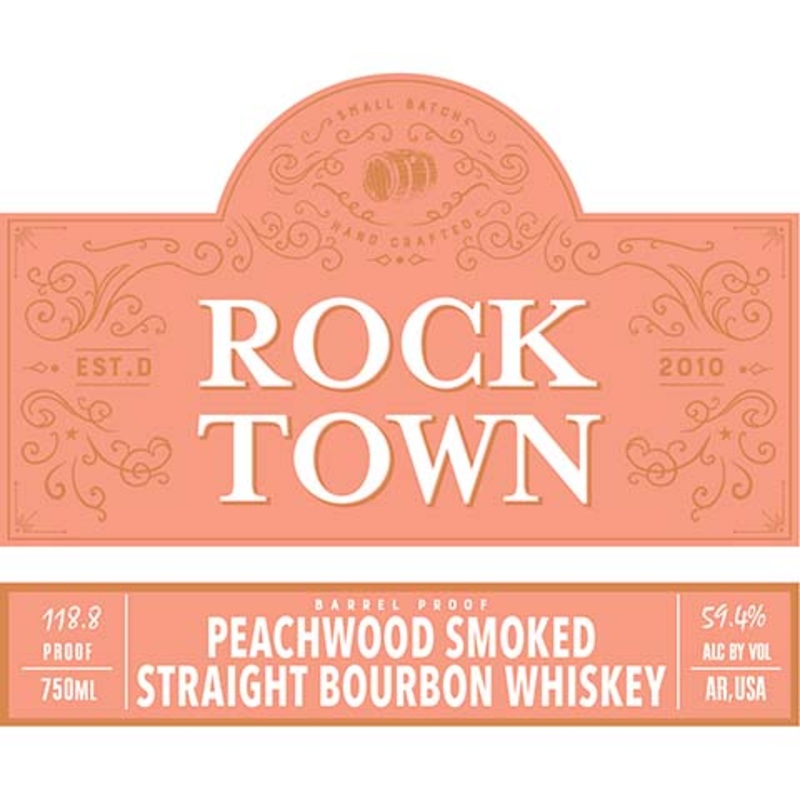 Rock Town Peachwood Smoked Straight Bourbon Whiskey 750ML BTL