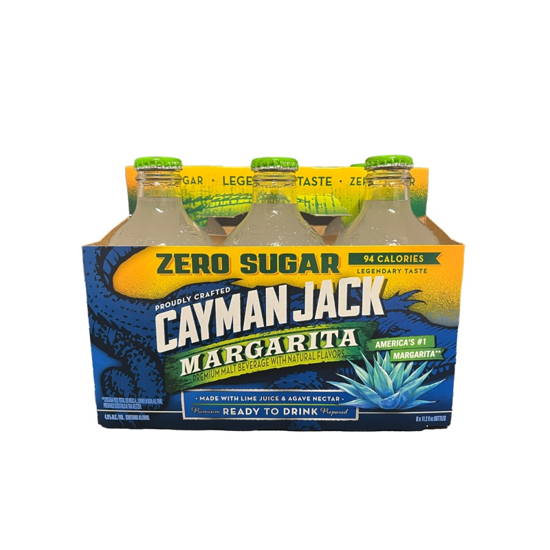 Cayman Jack Margarita Zero Sugar 6 Pack Bottles