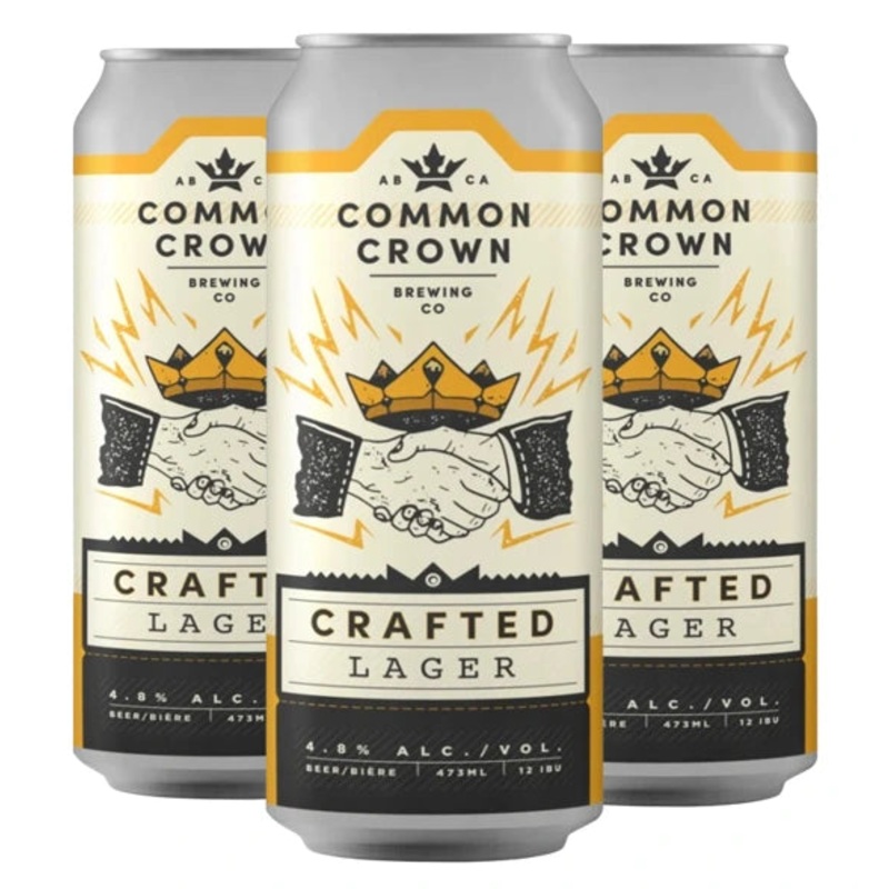 COMMON CROWN CRAFTED LAGER 473ML 4PK CAN @ Windermere [1047634] 1892 ml
