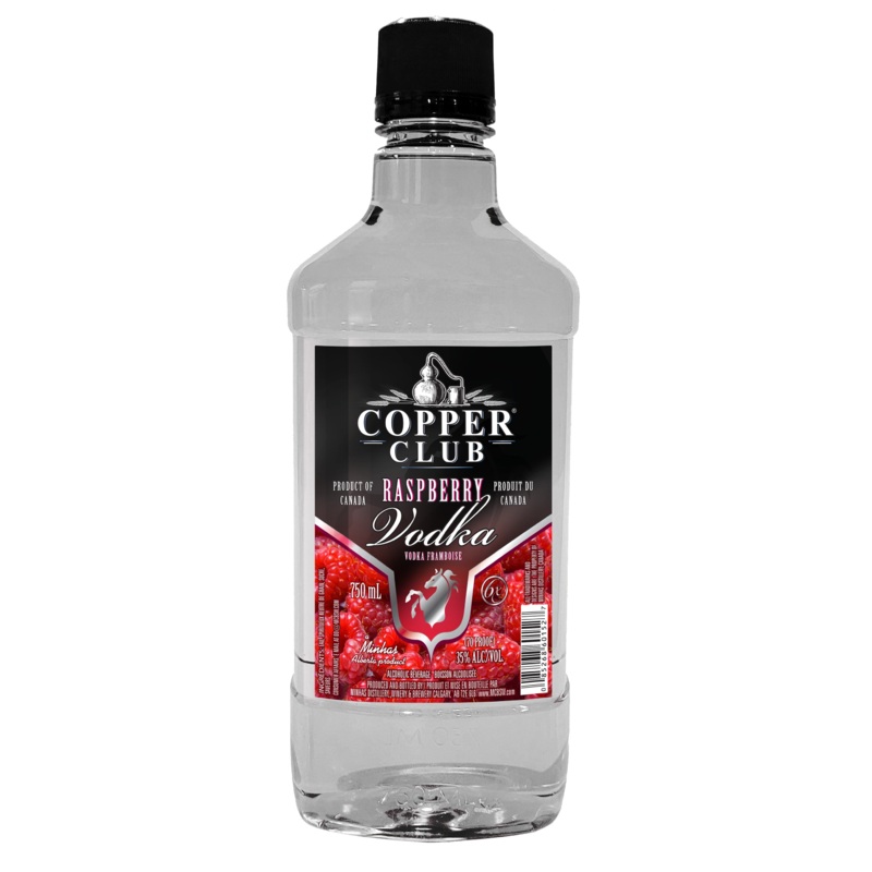 COPPER CLUB RASPBERRY VODKA 750ML @ Emerald Hills [1041116] 750 ml