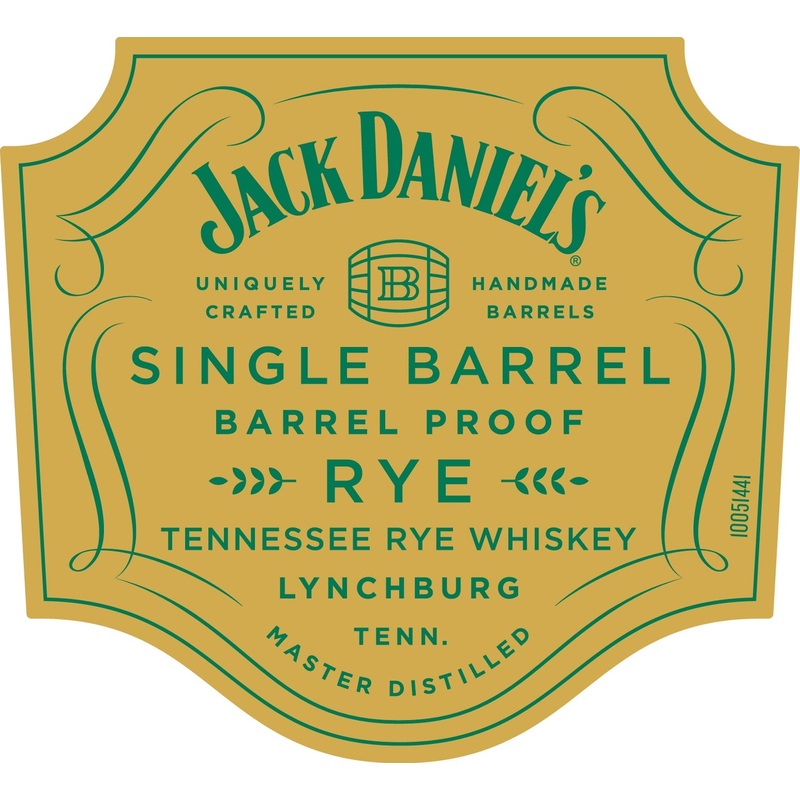 Jack Daniels Single Barrel Barrel Proof Rye Tennessee Whiskey