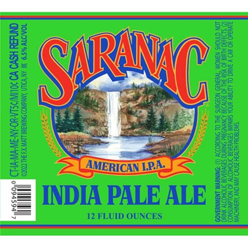 Saranac American IPA 12OZ SINGLE BTL