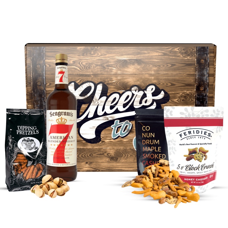Seagrams 7 Gift Basket Cheers to You
