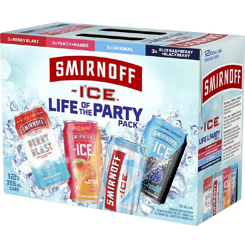 SMIRNOFF ICE MIXER 355ML 12PK CAN @ MacTaggart Ridge [1003196] 4260 ml