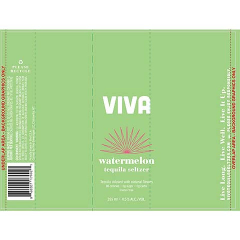 Viva Watermelon Tequila Seltzer 355ML CAN