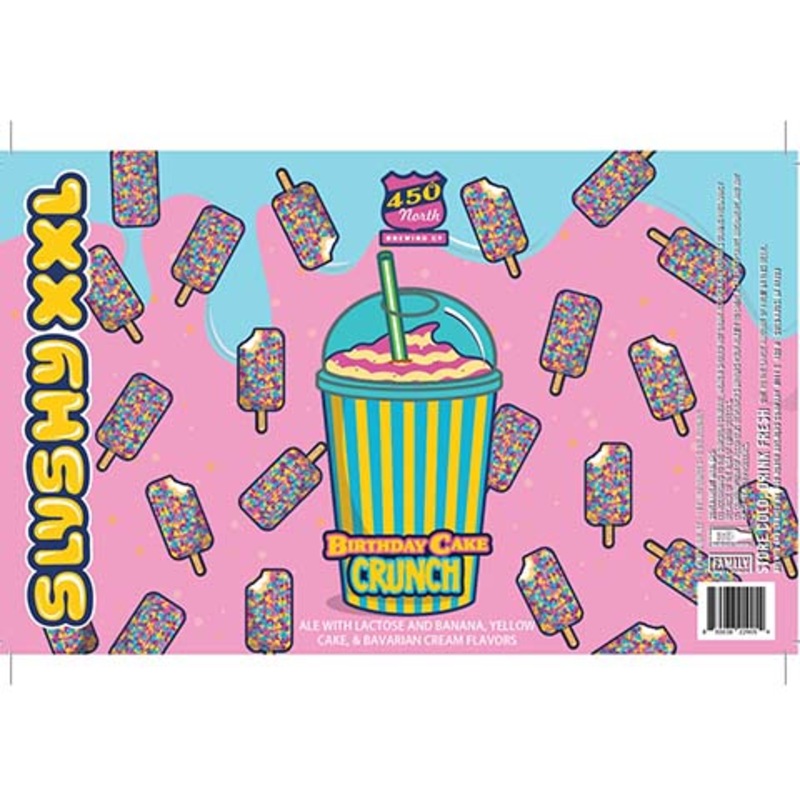 450 North Birthday Cake Crunch Slushy XXL Sour Ale 16OZ SINGLE CAN