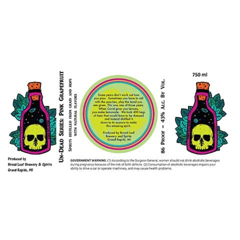 Broad Leaf Un-Dead Series Pink Grapefruit 750ML BTL