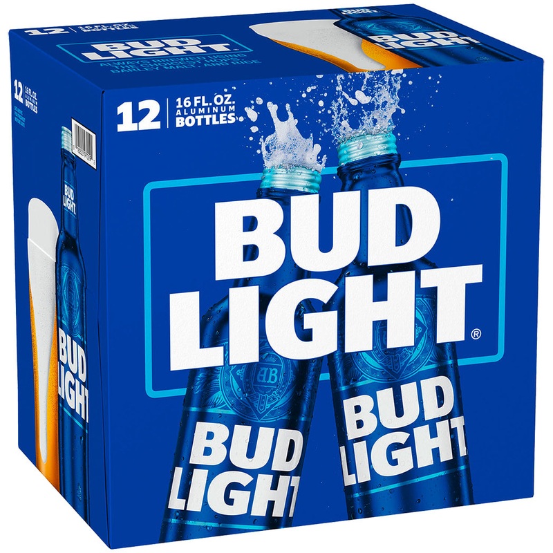Bud Light 2x 12 Pack (16 oz Aluminum Bottles)