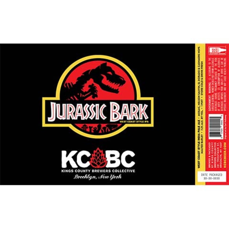 Kings County Brewers Collective Jurassic Bark IPA 16OZ SINGLE CAN