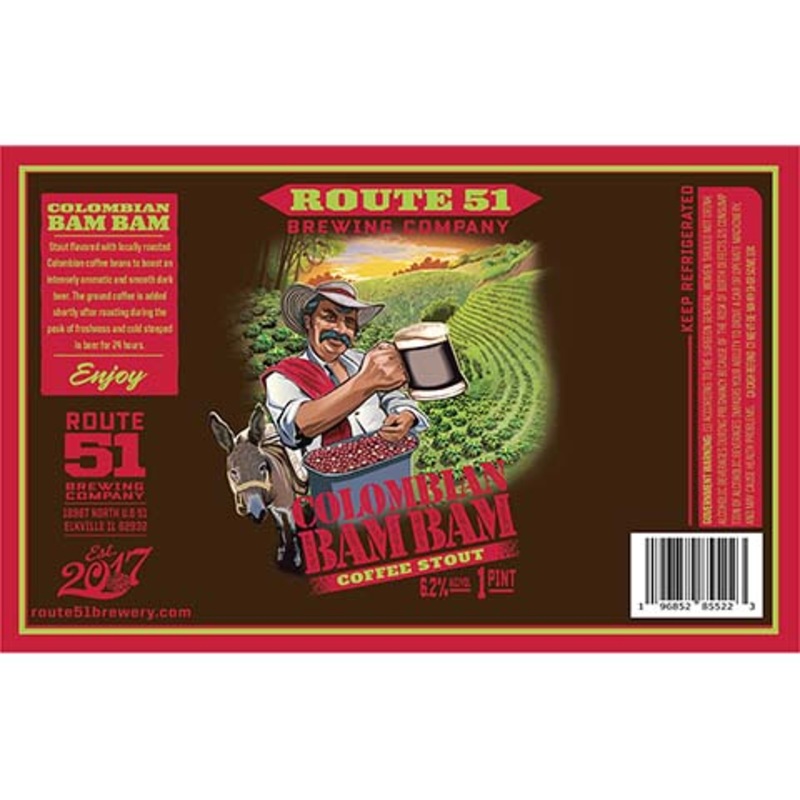 Route 51 Colombian Bam Bam Coffee Stout 16OZ SINGLE CAN