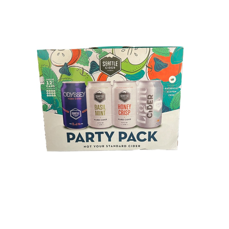 Seattle Cider Party Pack Variety 12 Pack Cans