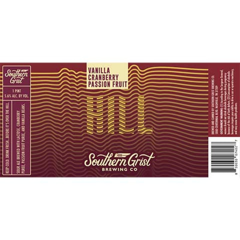 Southern Grist Vanilla Cranberry Passion Fruit Hill Sour 16OZ SINGLE CAN