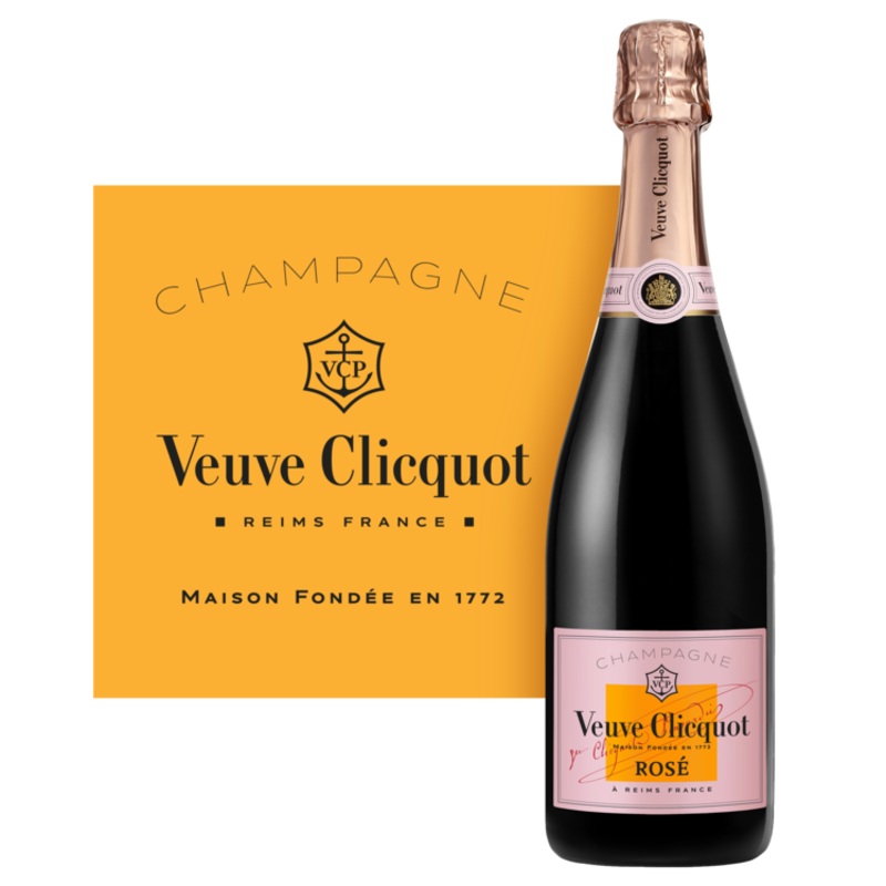 VEUVE CLICQUOT CHAMPAGNE BRUT ROSE 750ML 750ML