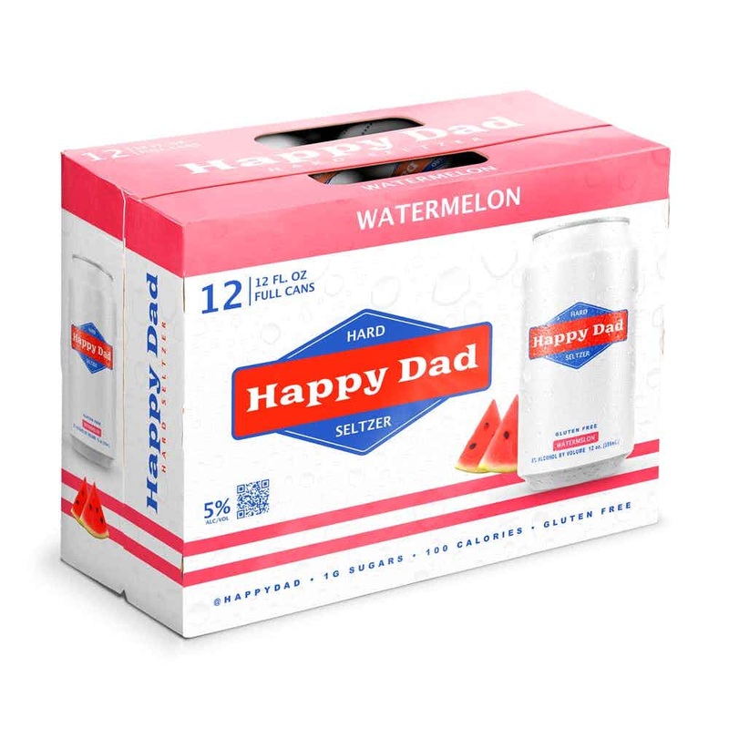 Happy Dad Hard Seltzer Watermelon 12pk