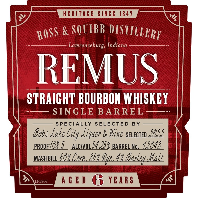 Remus Single Barrel Straight Bourbon Whiskey Aged 6 Years