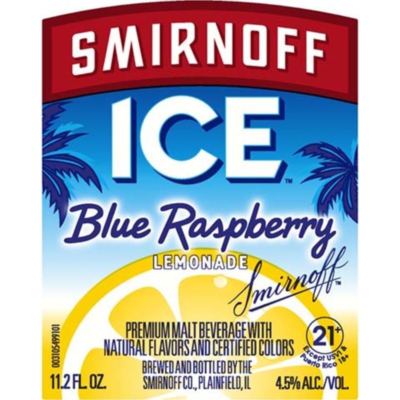 Smirnoff Ice Blue Raspberry Lemonade 330ML BTL
