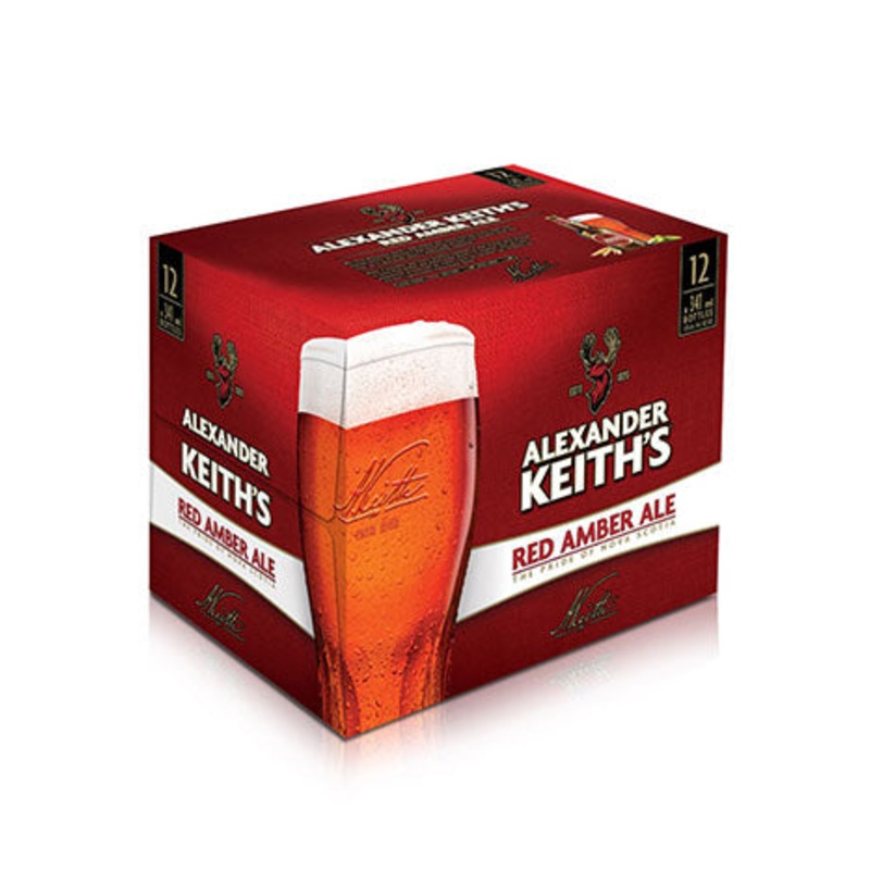 ALEXANDER KEITH'S RED AMBER 12 BOTTLES 341ML