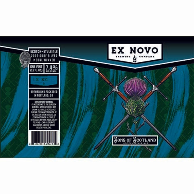 Ex Novo Sons of Scotland Scotch Ale 16OZ SINGLE CAN